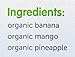 NurturMe Yum-A-Roo's Organic Toddler Snacks, Banana + Mango + Pineapple, 1 Ounce (Pack of 6)