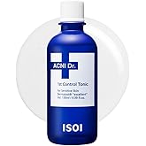 ISOI ACNI Dr. 1st Control Toner, Plant-Based Soothing Acne Toner for Face, for Oily & Sensitive Skin, Total Sebum Care & Refreshing Hydration with Cooling Effect, Korean Skin Care (4.39 fl.oz/130ml)