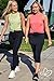 Yogipace Women's UV Protective Capri Leggings with Skirt, Running Skirted Capri, Active Skort with Golf Tennis Ball Pockets