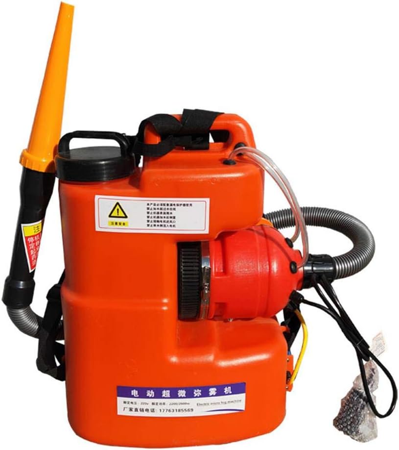220V Electric Ultra-Micro Sprayer 16L Disinfection Fog Machine Air Sterilizer Aerosol Atomizer Spray Range 10-12 Meters for Farm School Hospital Hotel,2600W