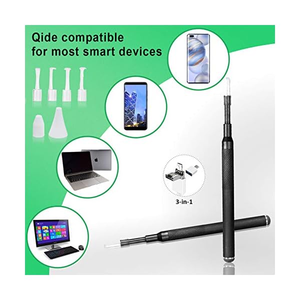 gracosy Visueller Ohrstöpsel Ohrreiniger Mikroskop Inspektionskamera Smart Endoscope Ohrenschmalzentfernungsotoskop 3,9… – Bild 5