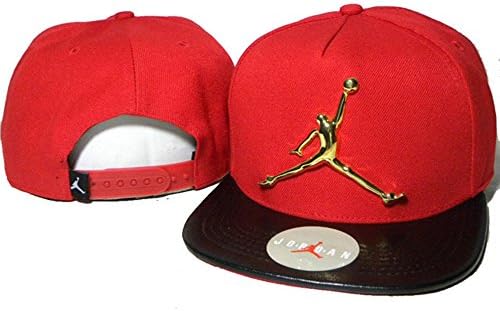 VinTa Unisex Adjustable Fashion Leisure Baseball Hat Jordan Metal Logo Snapback Cap,Adult