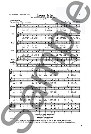 Anton Bruckner Locus Iste Partitions Pour Satb Amazon Fr Instruments De Musique