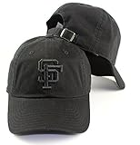 San Francisco Giants MLB American Needle Tonal Ballpark Slouch Cotton Twill Adjustable Hat (Black)