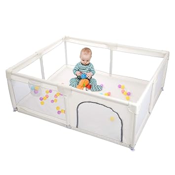 yobest baby playpen playpens for babies extra large infant playard with gates