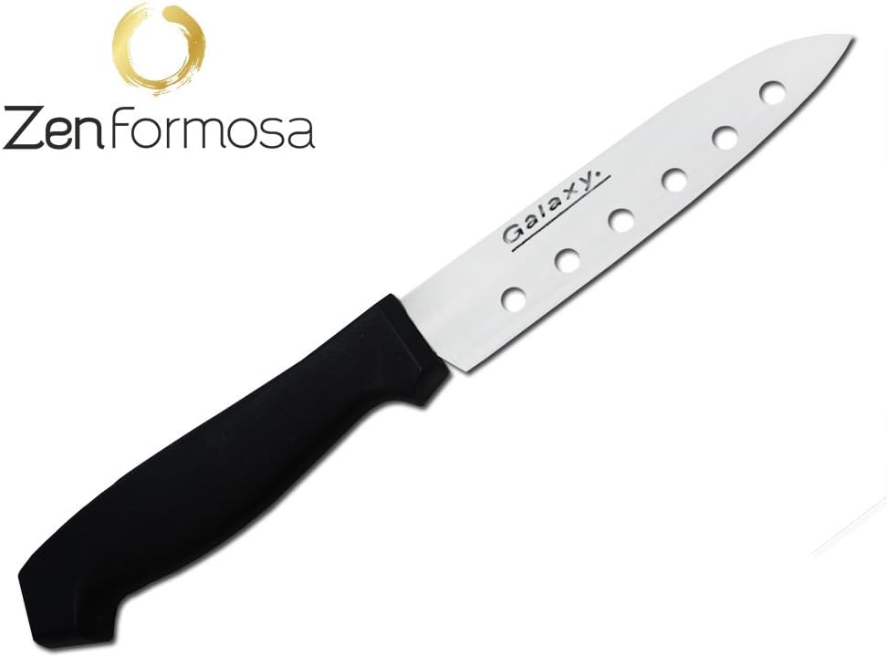 Zen Formosa Best quality Non sticky Sushi Knife; A perfect Japan design air hollow blade sushi knife(9.5 inches)