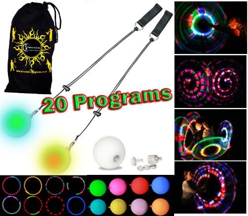 Flames 'N Games LED Glow Poi (Multifunction), Blue - Image 3