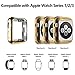 Alritz for Apple Watch 3 Bumper 42mm 38mm, Soft TPU Protective Case Cover for Apple Watch Series 1 Series 2 Series 3 Nike+ Sport Edition (Gold/Clear, 38mm)