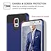 BENTOBEN Case for Galaxy Note 4, Shockproof Hybrid 2 in 1 Hard PC Full Body Soft Bumper Protective Cell Phone Case for Samsung Galaxy Note 4 - Navy Blue