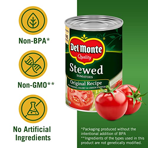DEL MONTE Original Recipe Stewed Tomatoes with Onions, Celery & Green