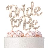 Bride to Be Cake Topper - Premium Rose Gold Metal