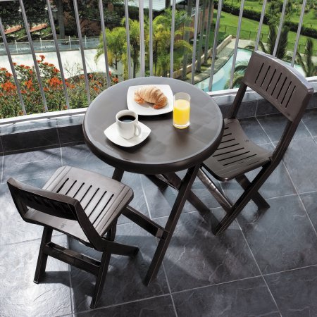 Rimax Casual Brown Folding Bistro Set