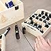 Essential Oil Box - Wooden Storage Chest With Handle & 2 Removable Trays. Holds 60 Bottles. Extra Space For Larger Items. Large Case Best For Keeping Your Oils Safe. Free EO Labels
