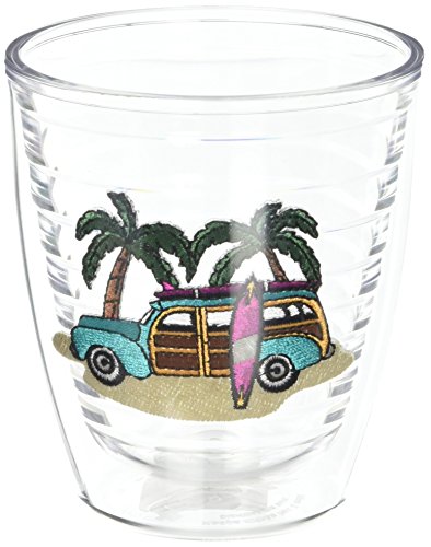 Tervis 1035982 Green Woodie Tumbler with Emblem 12oz, Clear