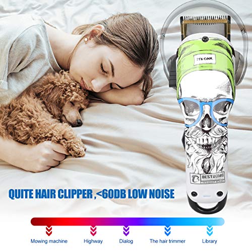 Professional Electric Cordless Hair Clipper for Kids/Men Hair Cutting Kit Set Mens Hair Trimmer Beard Trimmer Hair Cutting & Grooming Kit Rechargeable with Guide Combs Home Barber