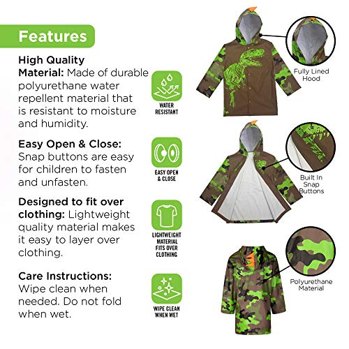 3 Umbrella+Raincoat+Girls+Dinosaur+Design