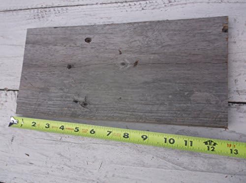 QTY 1 weathered solid wood board plank piece lumber for signs, crafts, etc..SIZE: 12 in by 5 in... farmhouse primitive old timey barnwood style