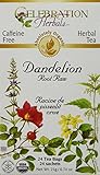 Celebration Herbals - Organic Dandelion Root Raw Tea - Caffeine Free 24 Bags
