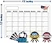 Magnetic Refrigerator Calendar Kit - Dry Erase Calendar Board 16x12 - Daily, Weekly, Monthly Planner for Kitchen Fridge - 4 Fine Tip Markers Included BONUS E-book
