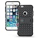 iPhone 6 Plus Case Black - Case for iPhone 6 Plus/iPhone 6S Plus Cases (6+ ONLY) Thin Tough Rugged Shockproof Dual Layer Hybrid Hard/Soft Slim Protective Cover (5.5 inch) by Cable and Case - Black