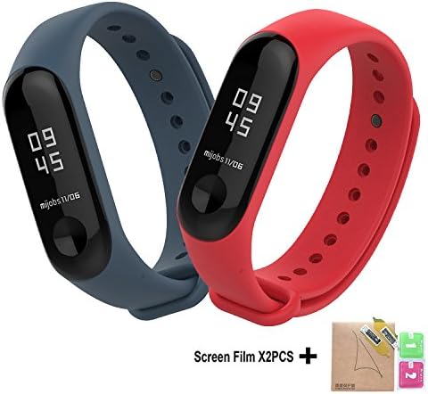GUYO Miband 3 Strap Replacement Strap Wristband WatchBand Accessories for Xiaomi Mi Band 3(Original Fashion Design)