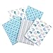 Gerber 100% Cotton Receiving Blankets, Nautical Flannel, 5 Count