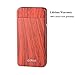 lcfun Dual Arc Plasma Lighter USB Rechargeable Electric Lighter Windproof Flameless Butane Free Cigarette Lighter (Red Wood)