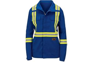 Pioneer womens Women's Hi-Vis FR-Tech Flame Resistant Safety JacketJackets and Coats