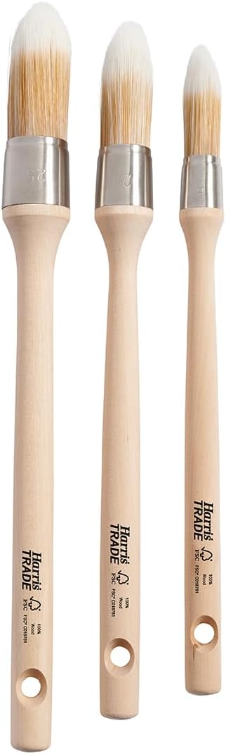 Harris Trade Round Sash Brushes 3 Pack