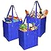 Reusable Grocery Shopping Bags, Storage Heavy Duty Reinforced Bottom for Cart, Reuseae Teusable Reauable Reuaable Useable, Canvas Tote, Xl Large, Eco, Foldable, Collapsible-