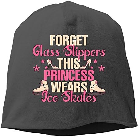 This Princess Wears Ice Skates Women/Men Wool Hat Soft Stretch Beanies Skull Cap Unisex