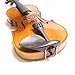 Mendini MV400 Ebony Fitted Solid Wood Violin with Hard Case, Shoulder Rest, Bow, Rosin, Extra Bridge and Strings - Size 1/4