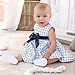Itaar Cute Baby Toddler Girl Kids Cotton Top Bowknot Plaid Dress Outfit Clothes 12-18 Months