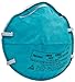 3M 1860 N95 Health Care Particulate Cup Respirator and Surgical Mask, Standard, ASTM F1862, Blue (6 Cases of 20)