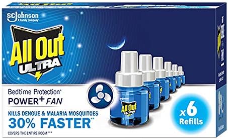 All Out Ultra refill pack of 6 (6 refills pack, 45ml each)
