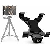 Acuvar Universal Tablet Tripod Holder Mount Adapter for iPad, Air, Air 2,iPad mini,Samsung Galaxy Tab,Microsoft Surface,Googl