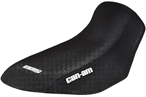 Enjoy Mfg Seat Cover - Compatible Fit for 2012-2022 Can Am Renegade 500 Renegade 800 Gen 2 (See Below for Fitment Years) CAN AM Side Logos - #294 (All Black Standard)