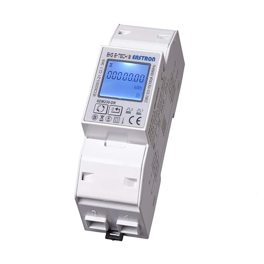 SDM230DR-MID - digitaler 1 Phasen Wechselstromzähler/Stromzähler für DIN Hutschiene mit S0 Schnittstelle/geeicht/MID zugelass