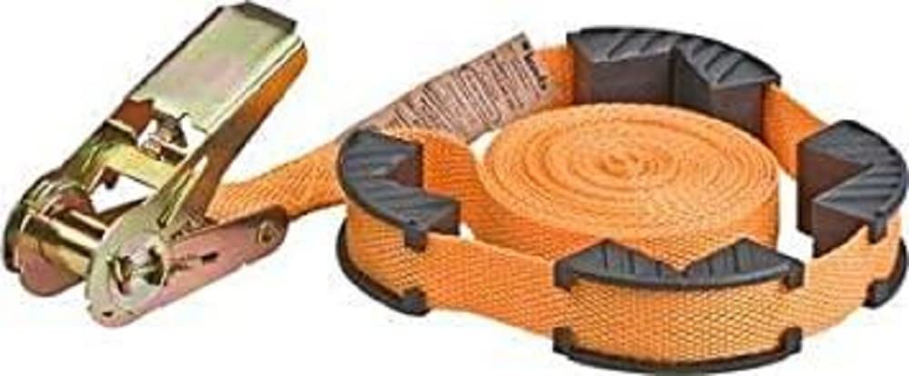 kwb Tensioning Strap with Ratchet and Jaws, 5 M X 25 Mm, Polypropylene (Pp), Hard-Wearing, Tüv/Gs Tested, Ideal for Tensioning When Gluing