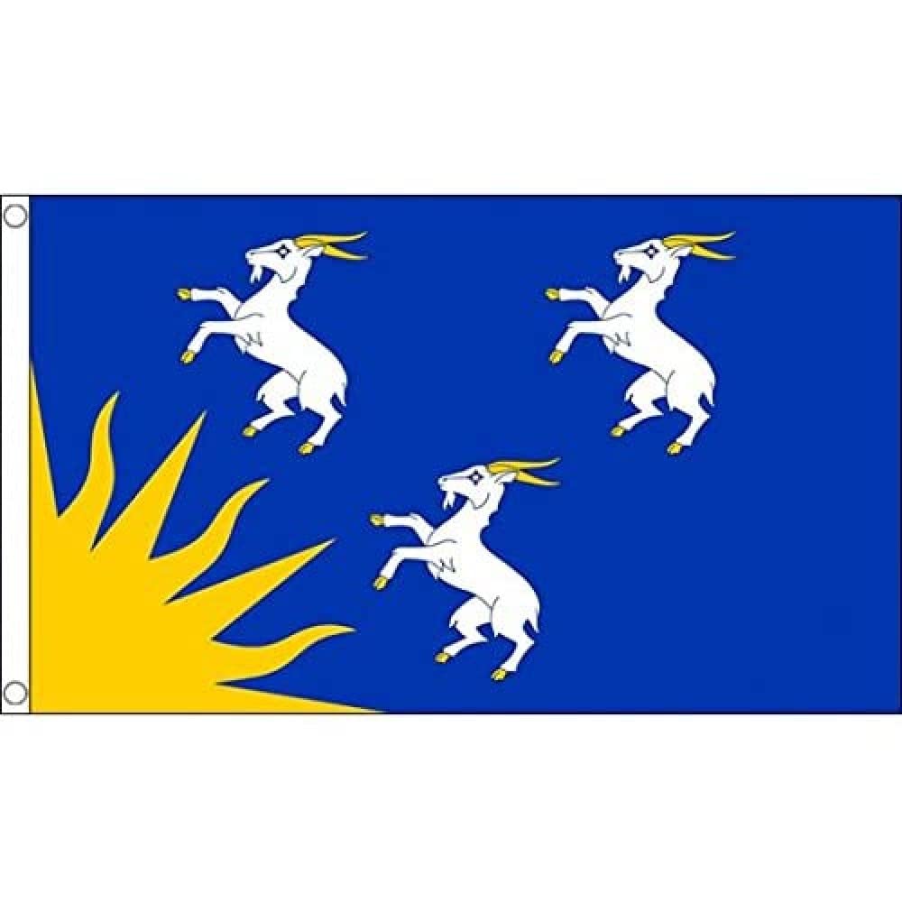 AZ FLAG - Merionethshire County Flag - 3x5 Ft - 100D Polyester Wales Merionethshire County Banner with Two Metal Grommets - Fade Resistant - Vivid Colors - 3' x 5' Feet - 150x90 Cm