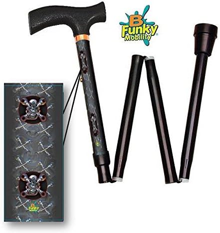 Adjustable Folding Walking Cane Cold Steel Biker