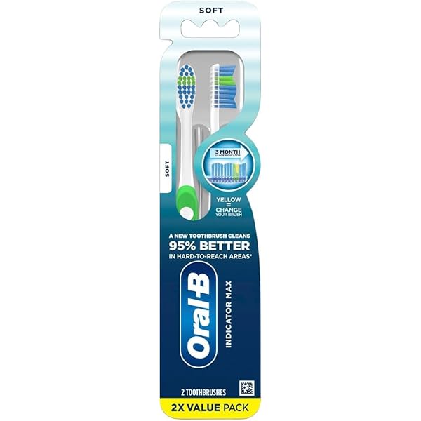 Small Head Oral-B Indicator Toothbrush 6-Pack - Soft Bristles, Fade To ...
