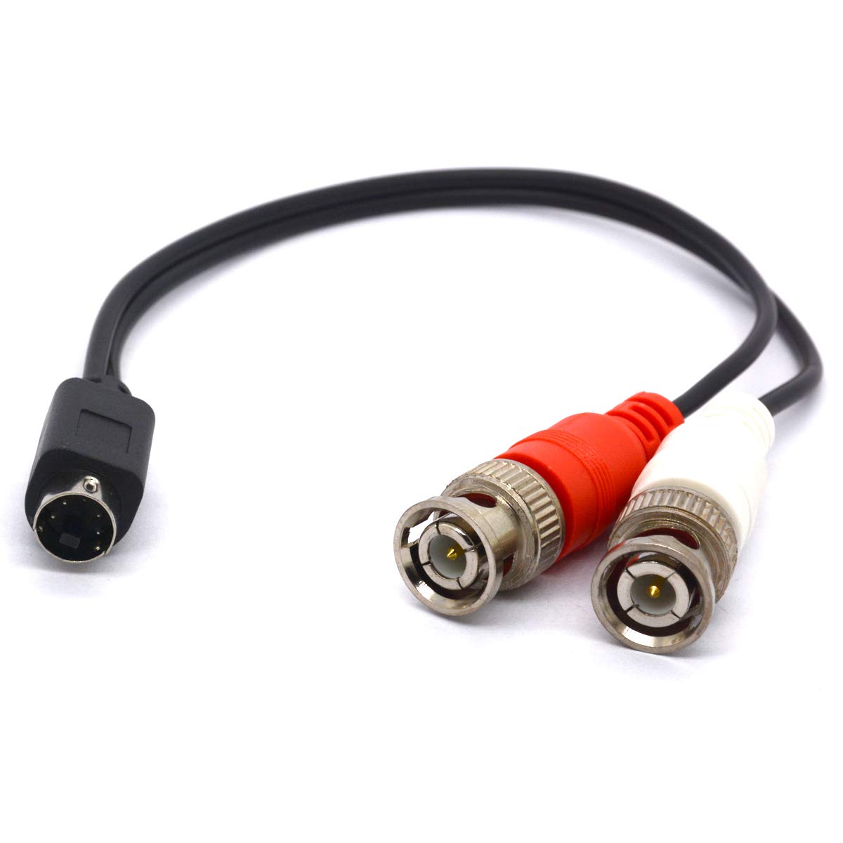 Tomost SVHS to BNC Splitter Cable 4 Pin SVHS Male to Dual BNC Female Connector S Video Adapter S-Video connector For CCTV Cameras Amplifiers Coax Cables