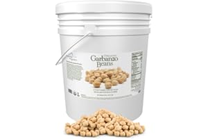 Mountain High Organics - 40 lb Bucket, Certified Organic Dried Garbanzo Beans, Bulk, Non GMO, Vegan, Sproutable Dried Chickpeas, Plant Based Protein