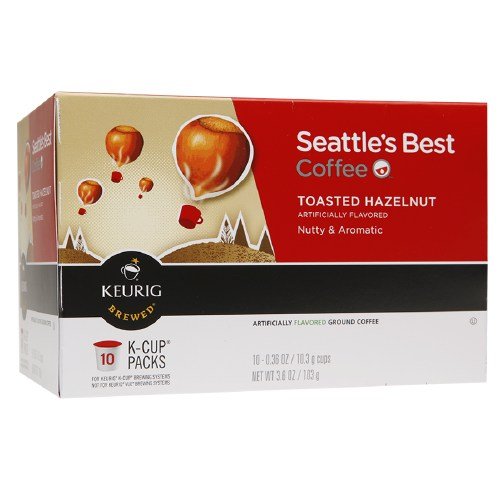 Seattle's Best Coffee KCups, Toasty Hazelnut 0.36 oz (Pack of 4