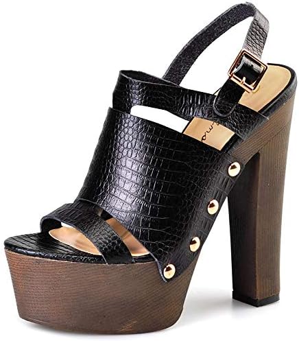 high heel platform clogs