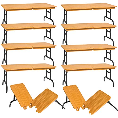 Set of 10 Brown Breakable Tables for WWE Wrestling Action Figures