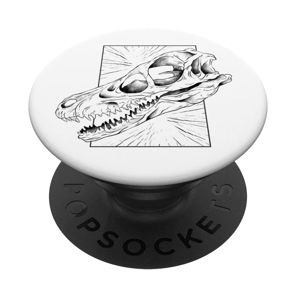 Velociraptor Skull PopSockets Swappable PopGrip