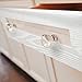 Craftopia adhesive craft white wood grain vinyl contact paper roll for kitchen bathroom countertop cabinets furniture walls, waterproof peel and stick