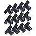 Z ZICOME Matte Black Metal Bulldog Clips Paper Clamps for Chip Bags, Photos, Crafts, 2 Inch, 12 Pack